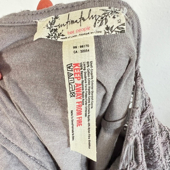 Intimately Free People Daydream Bodycon Lace Open Back Dress Size Gray XS - Picture 3 of 5